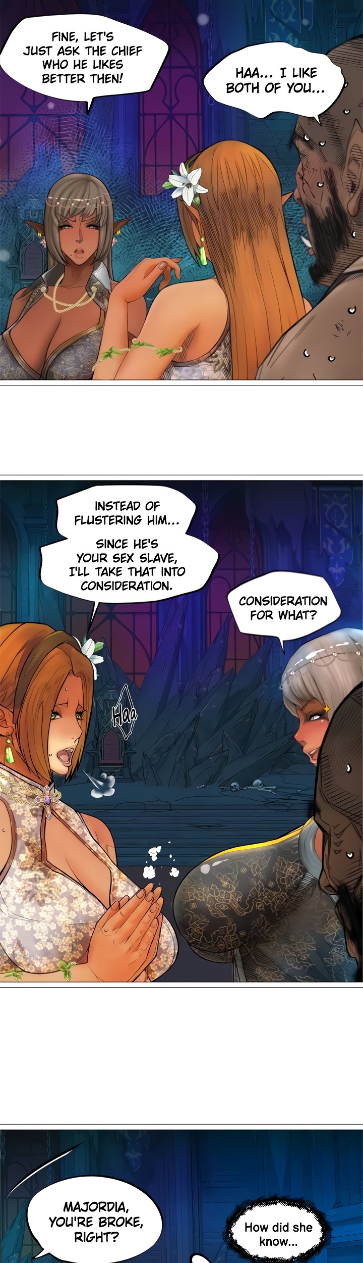 The DARK ELF QUEEN and the SLAVE ORC Chapter 31 Page 14