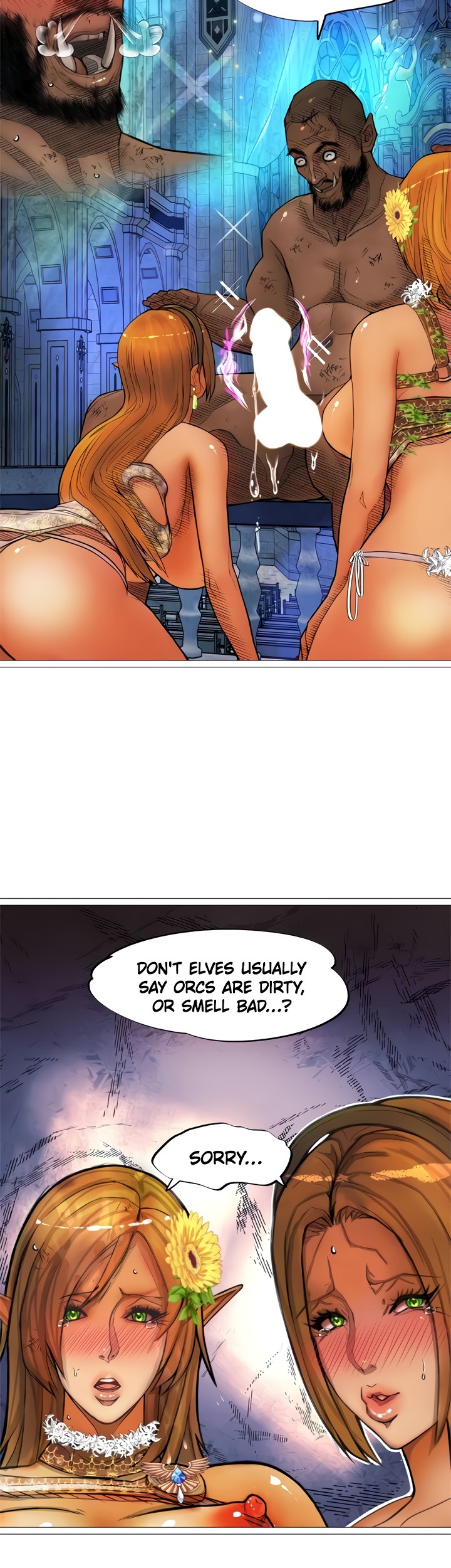 The DARK ELF QUEEN and the SLAVE ORC Chapter 30 Page 18